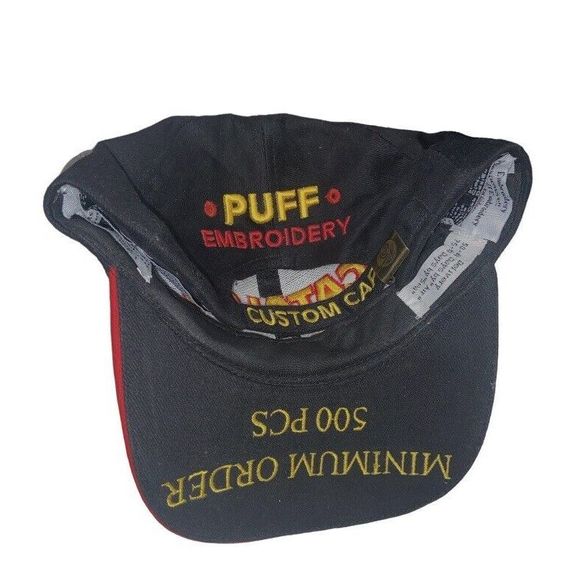 Vintage Hat Catalog Cap GRANT CUSTOM ADVERTISING Strapback Black 60s RARE - Picture 3 of 9